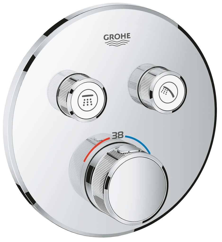 Grohe Grohtherm SmartControl baterie cadă-duș ascuns cu termostat crom 29119000