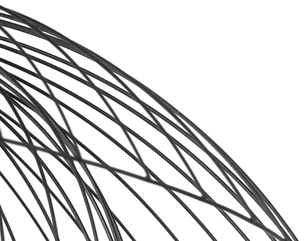 Plafoniera inteligentă neagră 60 cm inclusiv Wifi G95 - Pua