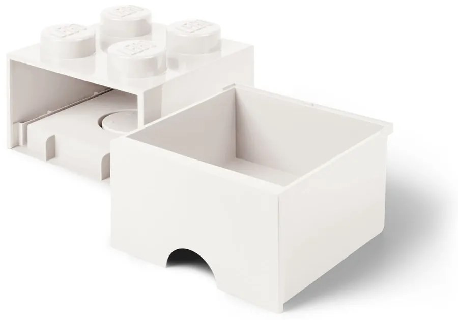 Cutie pătrată pentru depozitare LEGO®, alb
