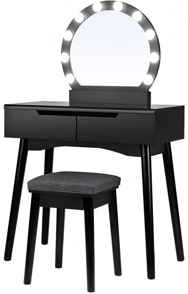 Masa Toaleta Princess Negru, 80 cm
