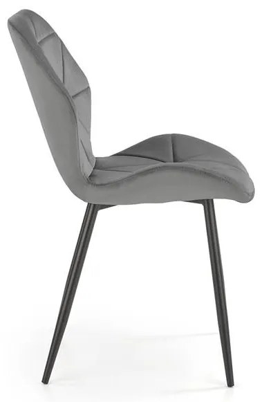 Scaun K453 velvet gri