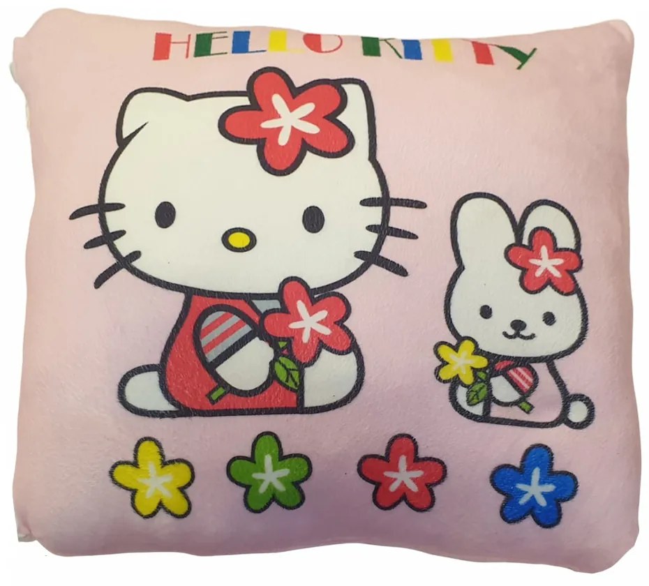 Pernă decorativă din pluș, Hello Kitty - PDP-03