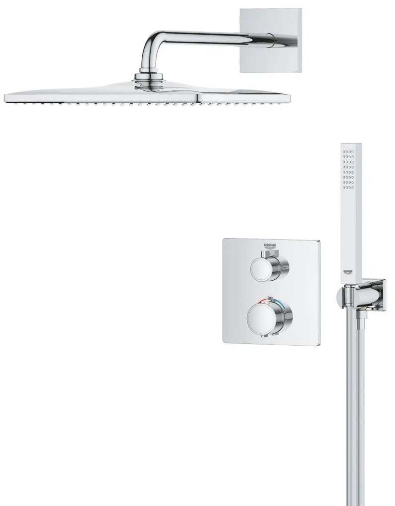 Grohe Vitalio Start set de dus ascuns cu termostat da crom 34881000