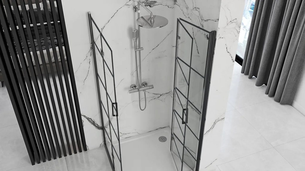 Cabina dus Rea Molier Black Double 80x90