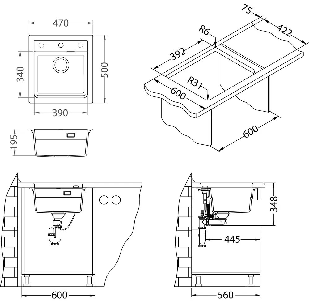 PACHET ALVEUS CHIUVETA ATROX 20+BATERIE KATI NEGRU