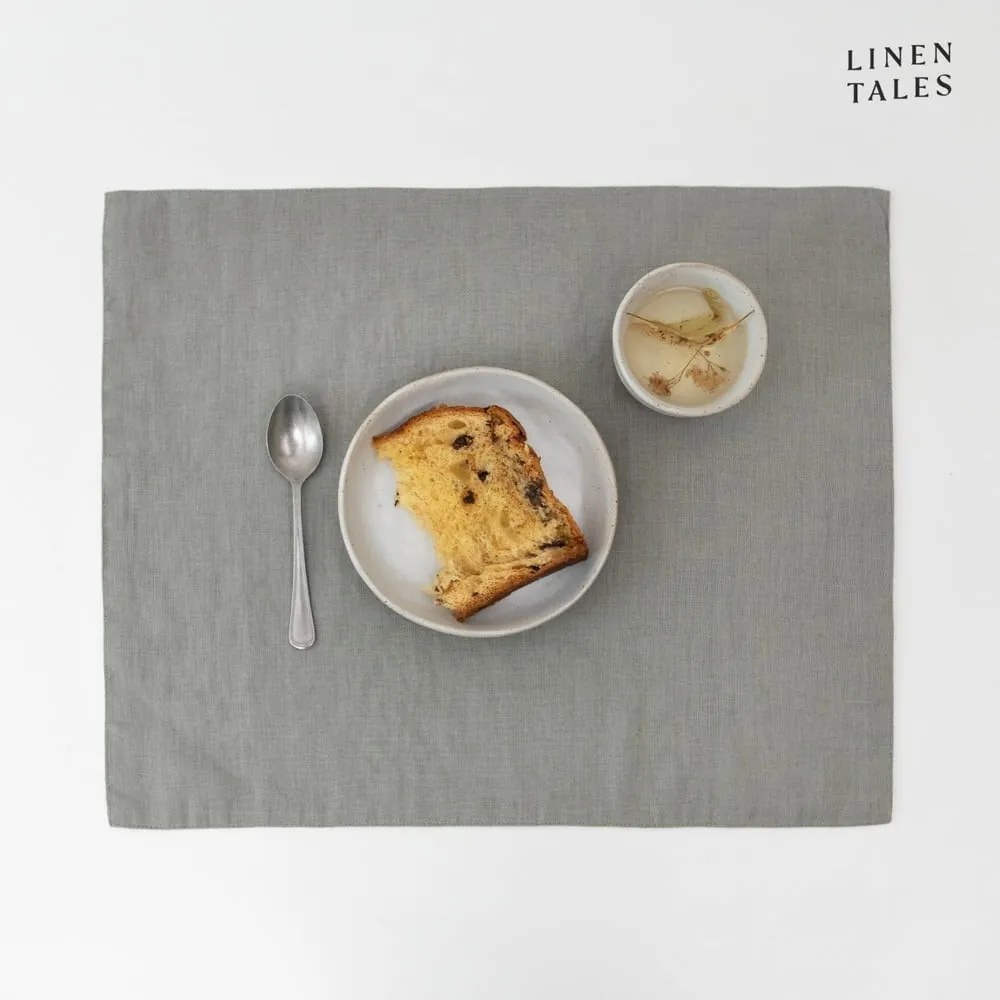 Suport pentru farfurii din material textil 35x45 cm Khaki – Linen Tales
