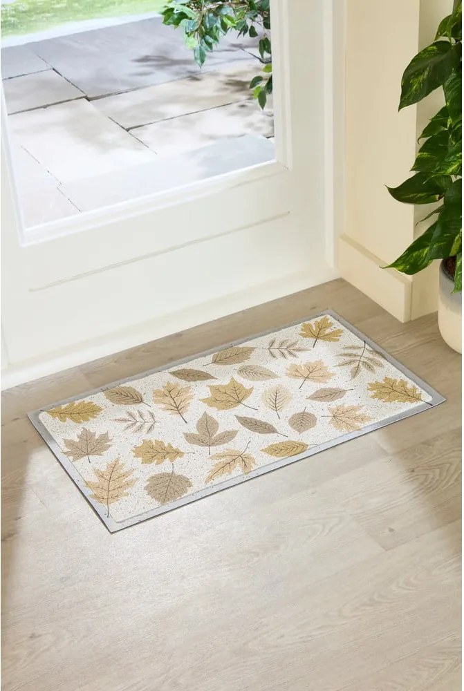 Covoraș de intrare 40x70 cm Autumn Neutral Leaves – Artsy Doormats