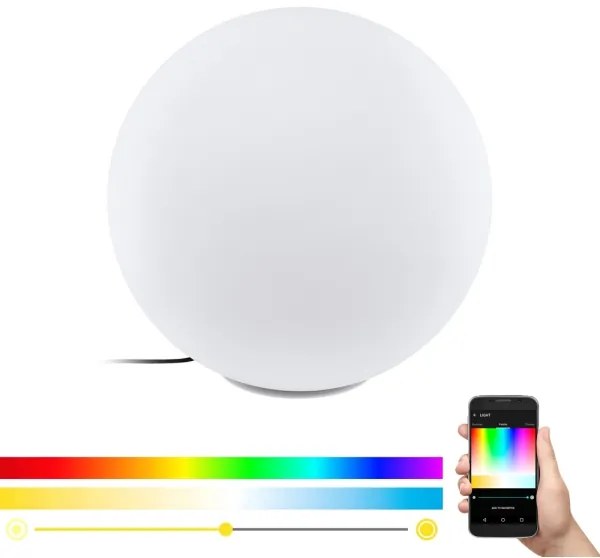 Eglo 98108 - LED RGBW Lampadar exterior MONTEROLO-C 1xLED/9W/230V IP65 ø600