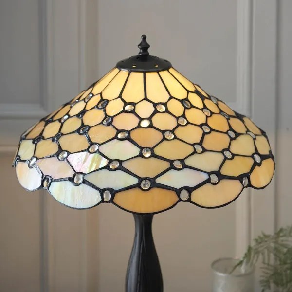 Endon 64301 - Lampă de masă Tiffany PEARL 1xE27/60W/230V, diam. 37 cm