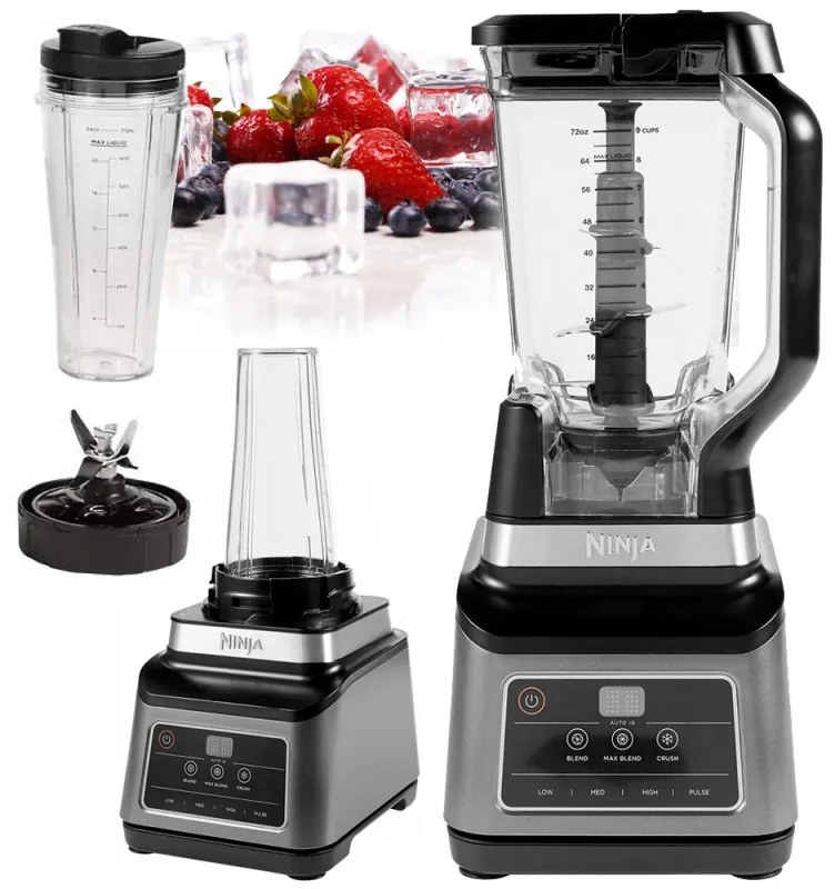 Blender Ninja BN750EU, 1200W, 2.1L/700ML, Auto-iQ, Fara BPA, Negru