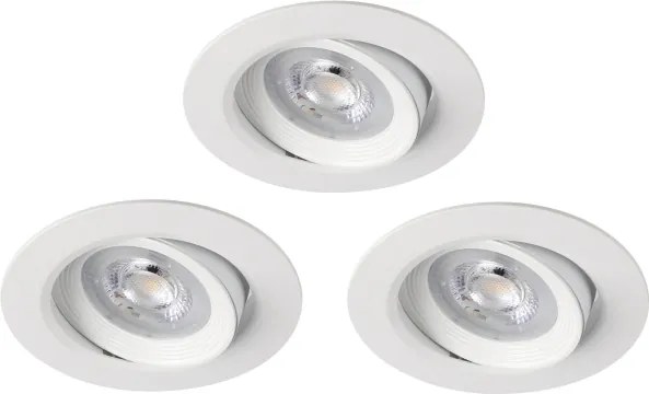 Eglo 31162-SADA 3x spoturi LED dimmabile încastrate SARTIANO LED/3,5W/230V IP23 alb