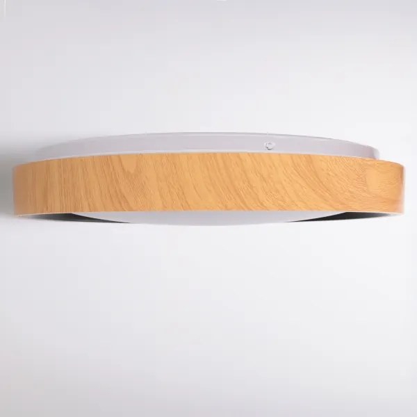Brilagi - Plafonieră LED dimabilă FLOCO, 48W, 230V, Ø 40 cm, lemn/negru + telecomandă