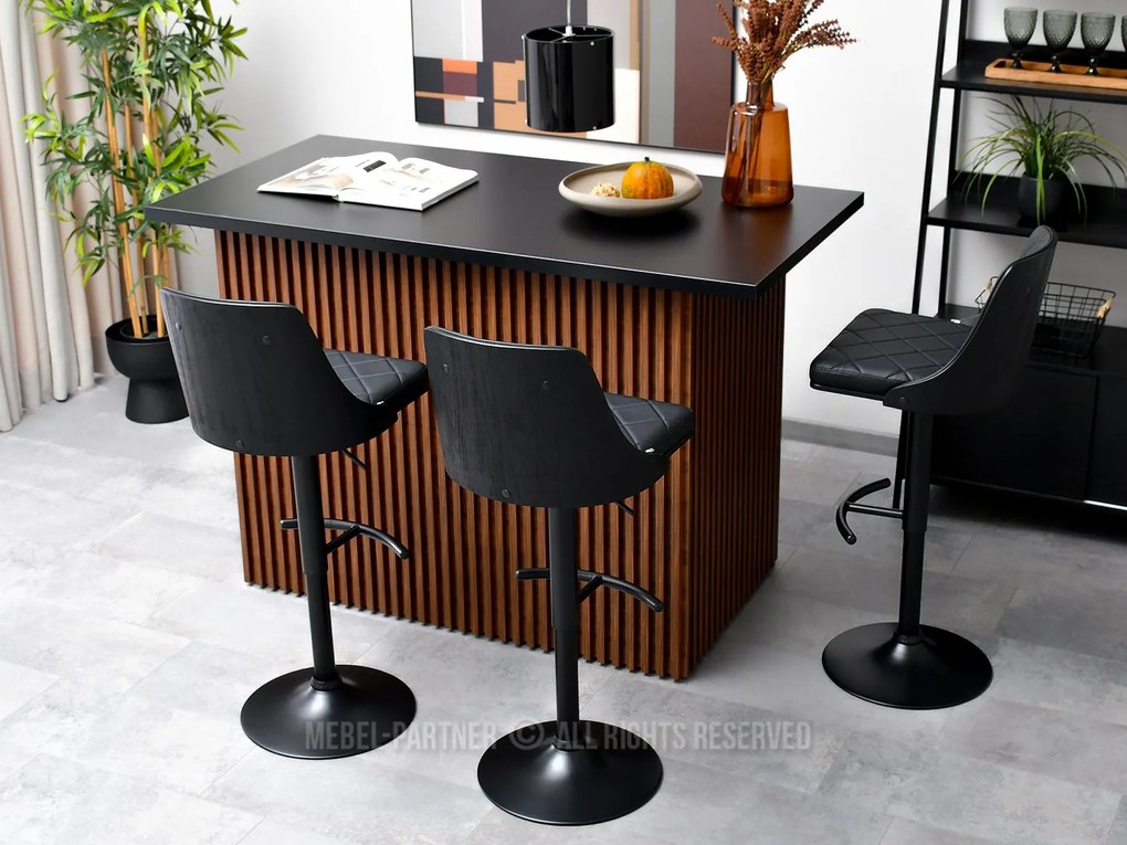 Scaun Haire (lemn negru + negru). 1110584
