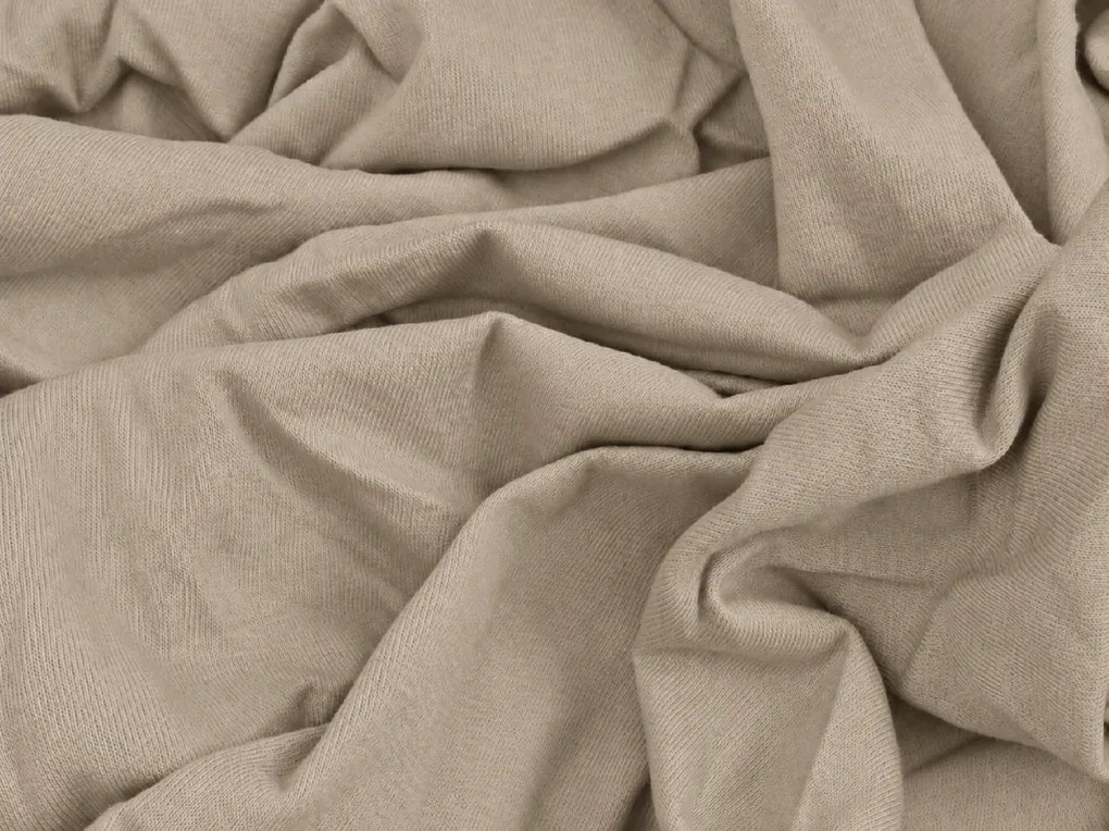 Cearsaf Jersey EXCLUSIVE cappuccino 90 x 200 cm