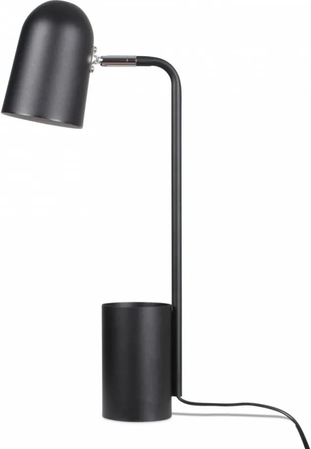 Lampa birou negru cu suport pixuri 44 cm Pot Opjet Paris