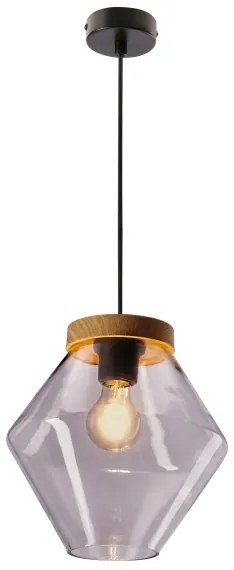 Pendul pe cablu BRELS 1xE27/40W/230V, transparent