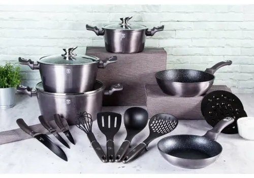 Set de ustensile de gătit Berlinger Haus din 17piese Carbon PRO Line