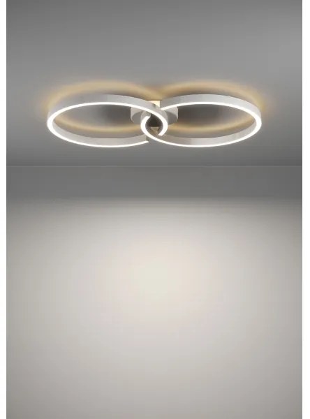 Plafonieră LED RGBW dimabilă Eglo 900954 AMANDOLO 19,5W/230V alb + telecomandă