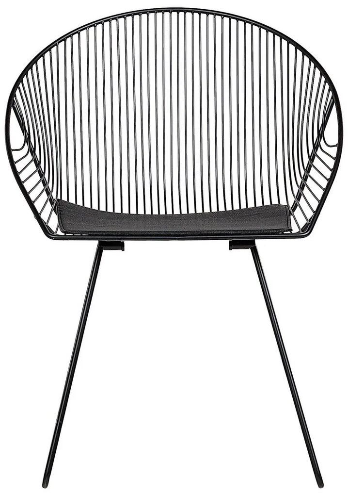 Set 2 buc. scaune pentru sufragerie Auron (negru). 1009924