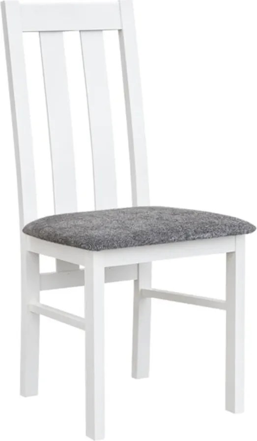 Scaun lemn masiv Linea cu Șezut Tapitat Model L2 L 43 x A 44 x H 96 cm - Gri mediu