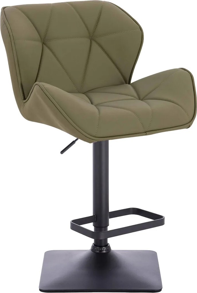 HR111KW Scaun Khaki Piele Ecologica Premium Soft cu Bază Neagră