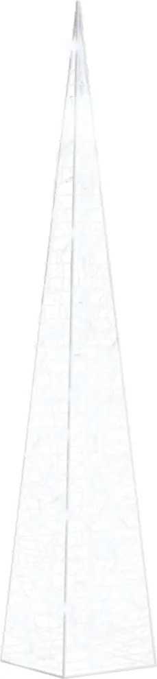 vidaXL Con de lumină cu LED decorativ, alb rece, 90 cm, acrilic