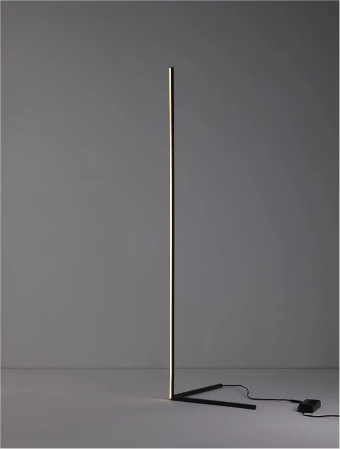 Lampadar LED design modern liniar V-LINE negru