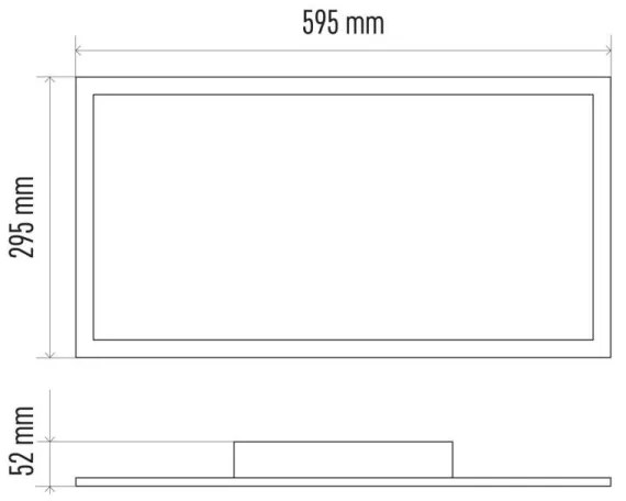 Plafonieră LED dimabilă LED/25W/230V 2700K-6000K dreptunghi + telecomandă