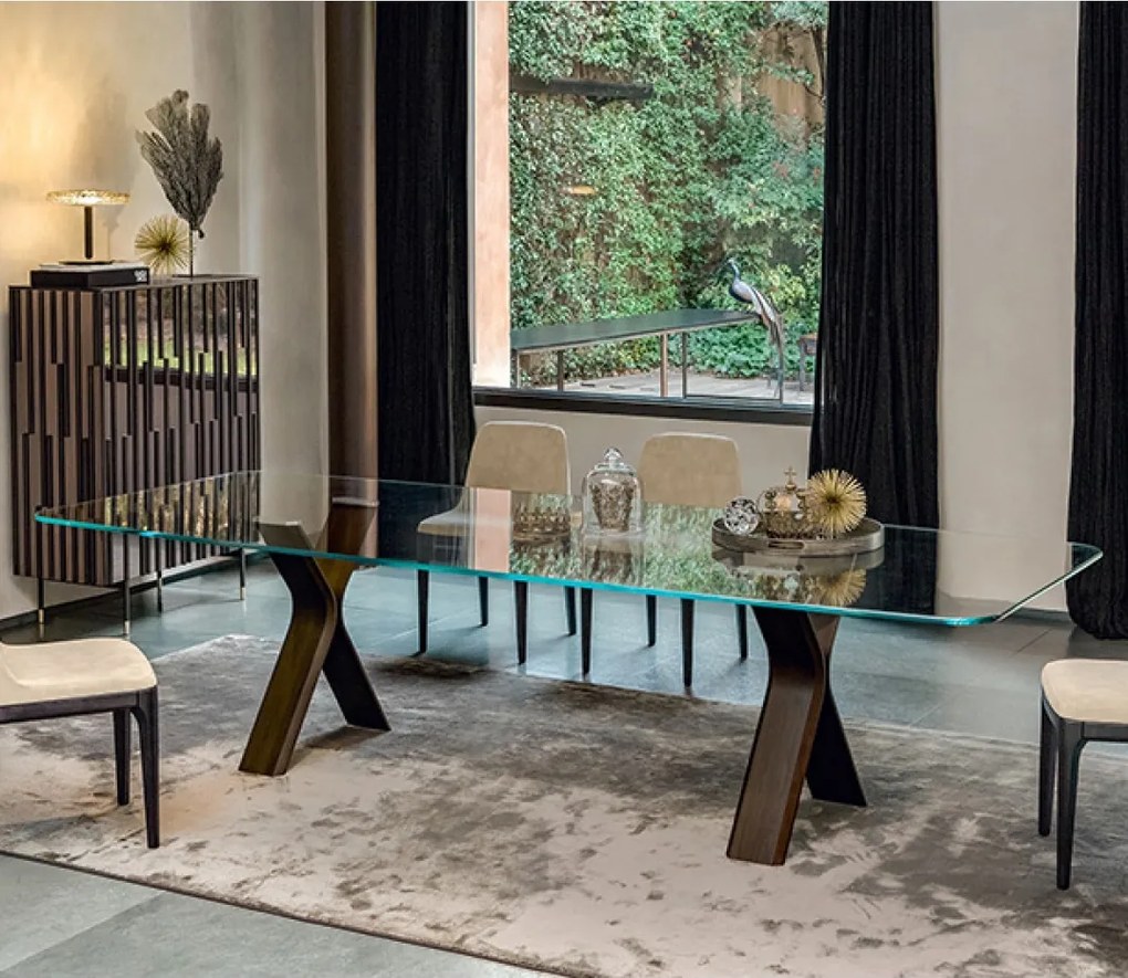 Masa extensibila eleganta design LUX Still 215-295x100cm