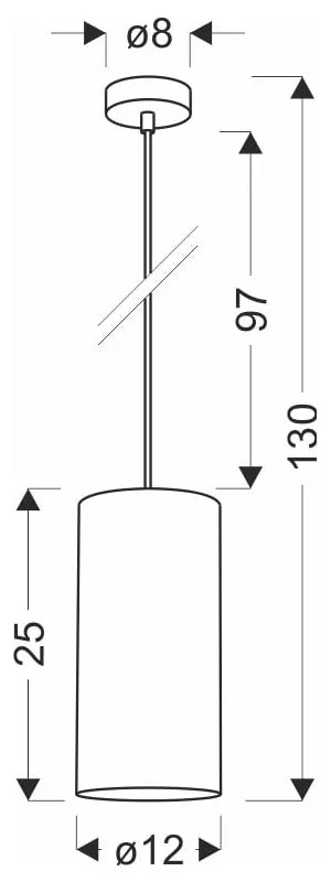 Lustră maro deschis ø 12 cm Ballo – Candellux Lighting