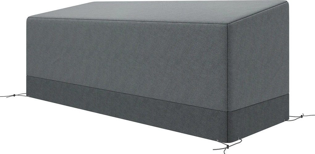 Outsunny Husă pentru mobilier de grădină Rezistentă la iarnă Impermeabilă Anti-UV 600D Oxford 190,5 x 72 x 76 cm Gri deschis | Aosom Romania