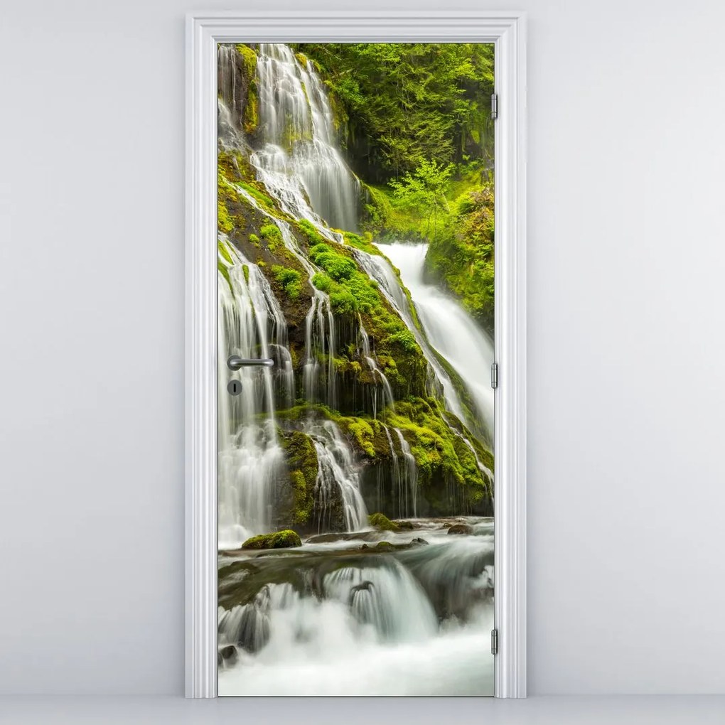 Fototapet pentru ușă - Cascadă (95x205cm)