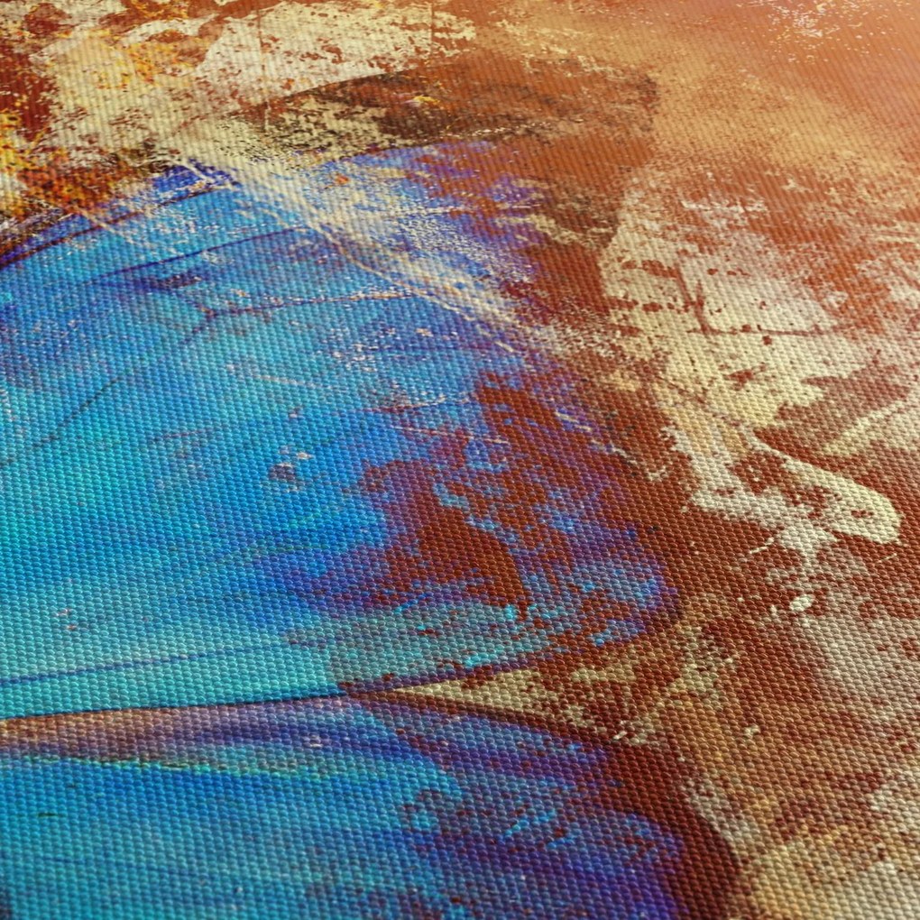 Tablou - Fluture albastru (150x105 cm)