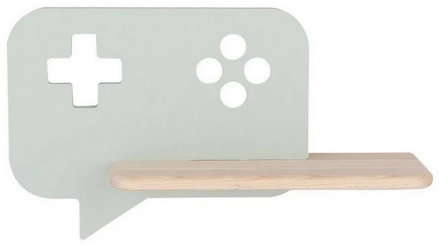 Aplică LED cu raft pentru copii CONSOLE LED/5W/230V verde