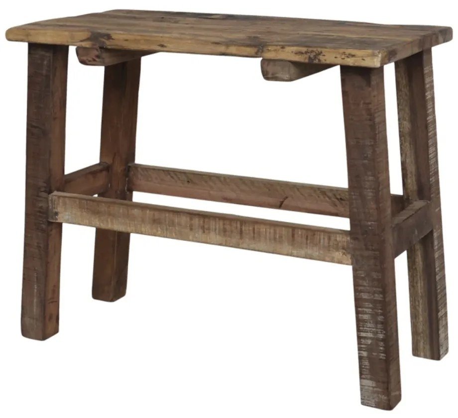 Bancă din lemn reciclat, design rustic, Grimaud