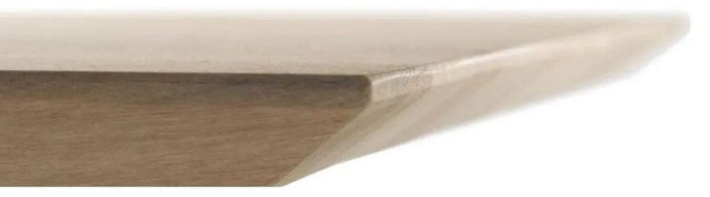 Masa semi-ovala din stejar natural • model LAUSANNE | Dimensiuni: 220x110x77x3 cm