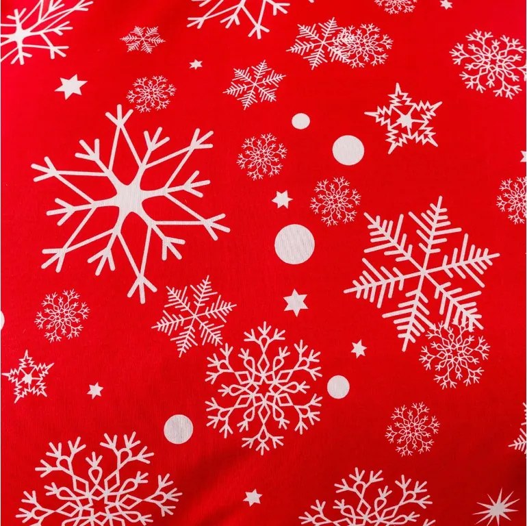 Lenjerie de pat din microfibra SNOWFALL rosu Dimensiune lenjerie de pat: 70 x 90 cm | 140 x 200 cm