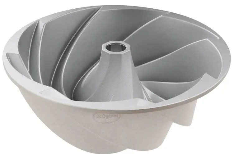 Forma pentru copt chec Dr.Oetker Twist Baking Mould 2552, 22 cm, Rotunda, Aluminiu turnat, Argintiu