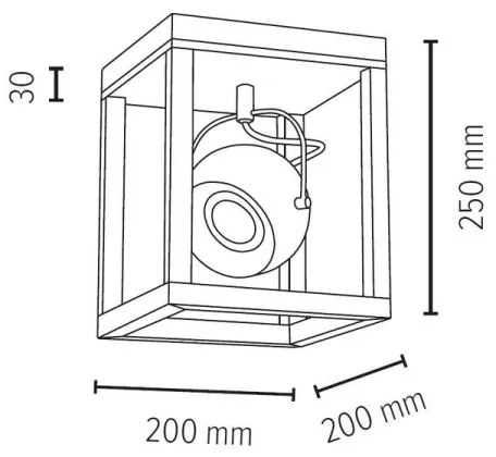 Plafonieră LED Spot-Light 5222174 ROY 1xGU10/5W/230V stejar mat