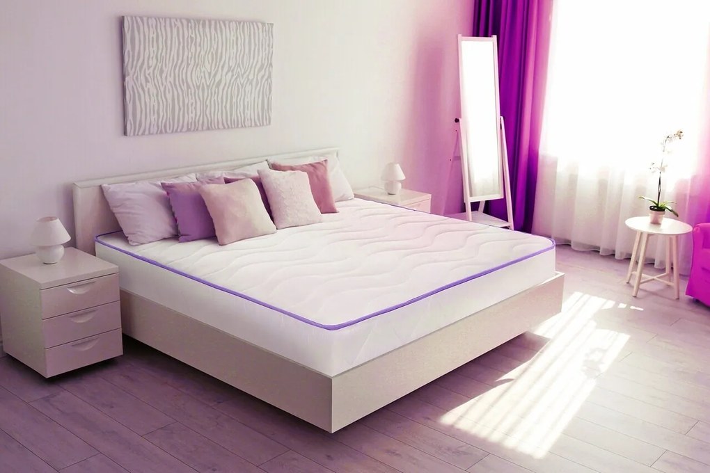 Saltea Green Future Super Ortopedica Purple Line 80x200 cm, H 16 cm
