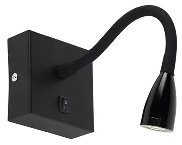 Lampă de perete modernă flexibilă neagră LED - Flex