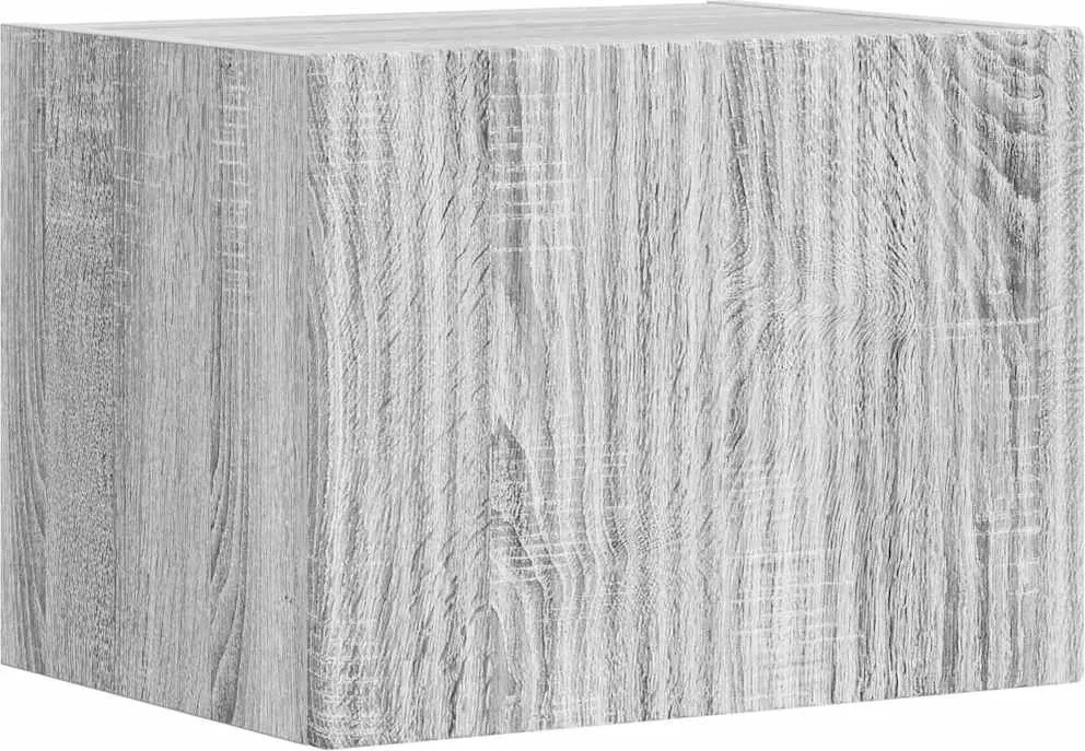 vidaXL Dulap TV de perete Gri Sonoma 60 x 31 x 29.5 cm Lemn compozit