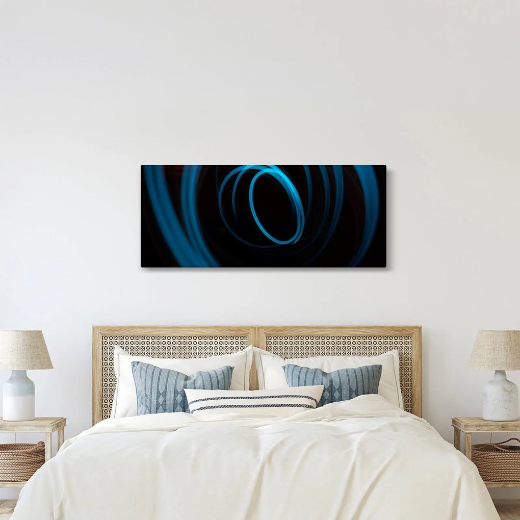 Tablou cu linie albastră (120x50 cm)