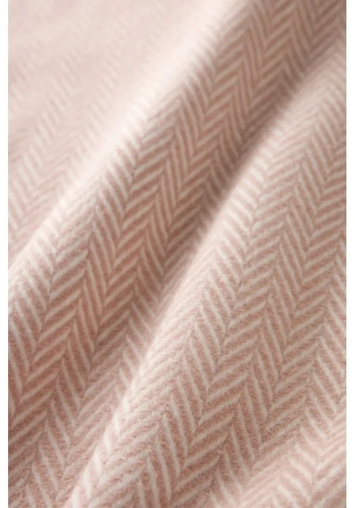 Pled din amestec de bumbac Euromant Skyline, 140 x 180 cm, roz