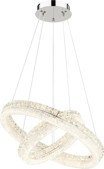 Globo 67387-60 - Lustru suspendat LED reglabil pe cablu LAUREL LED/60W/230V transparent + telecomandă