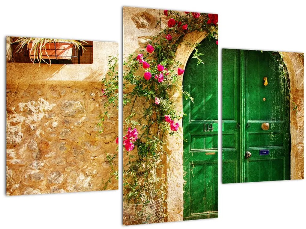 Tablou - Ușă veche (90x60 cm)