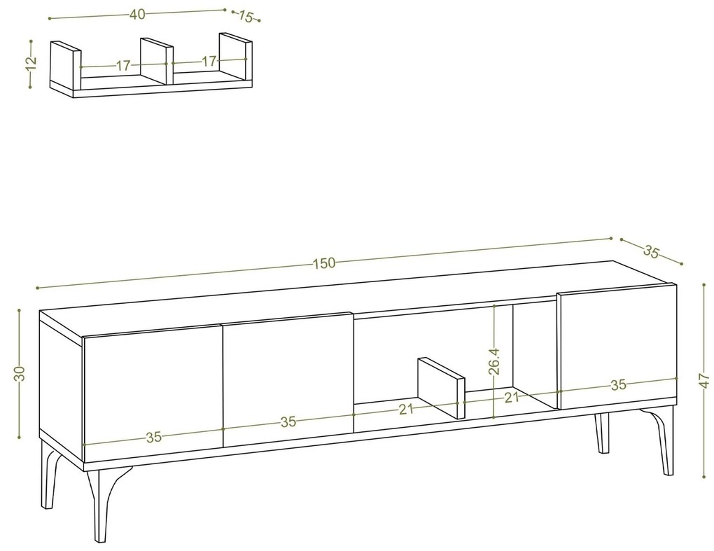 Mobilier living Horizon (Alb). 1089109