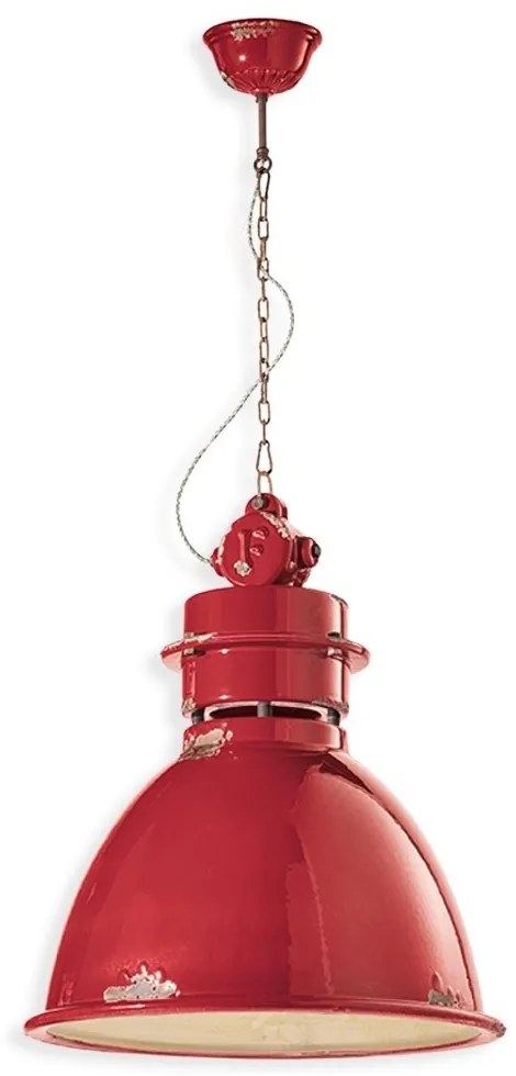 Lustra design retro realizata manual din ceramica INDUSTRIAL