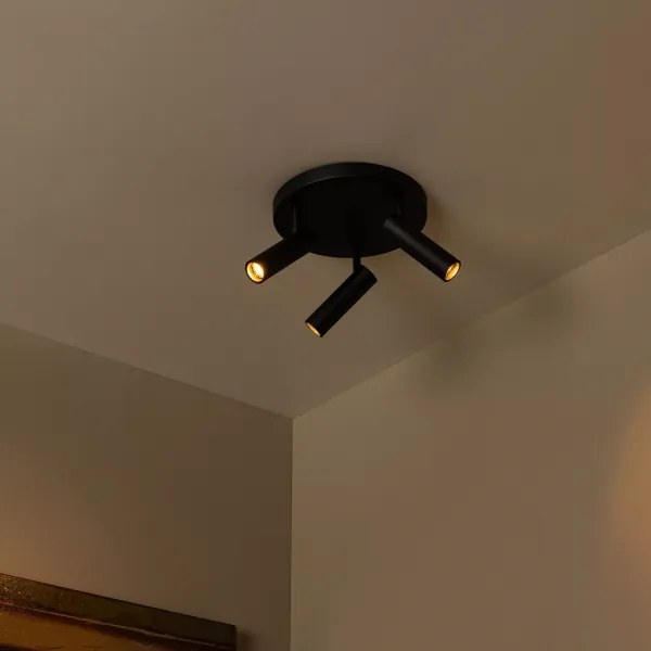 Lucide 22974/13/30 - Spot GRADO 3xGU10/12W/230V, negru