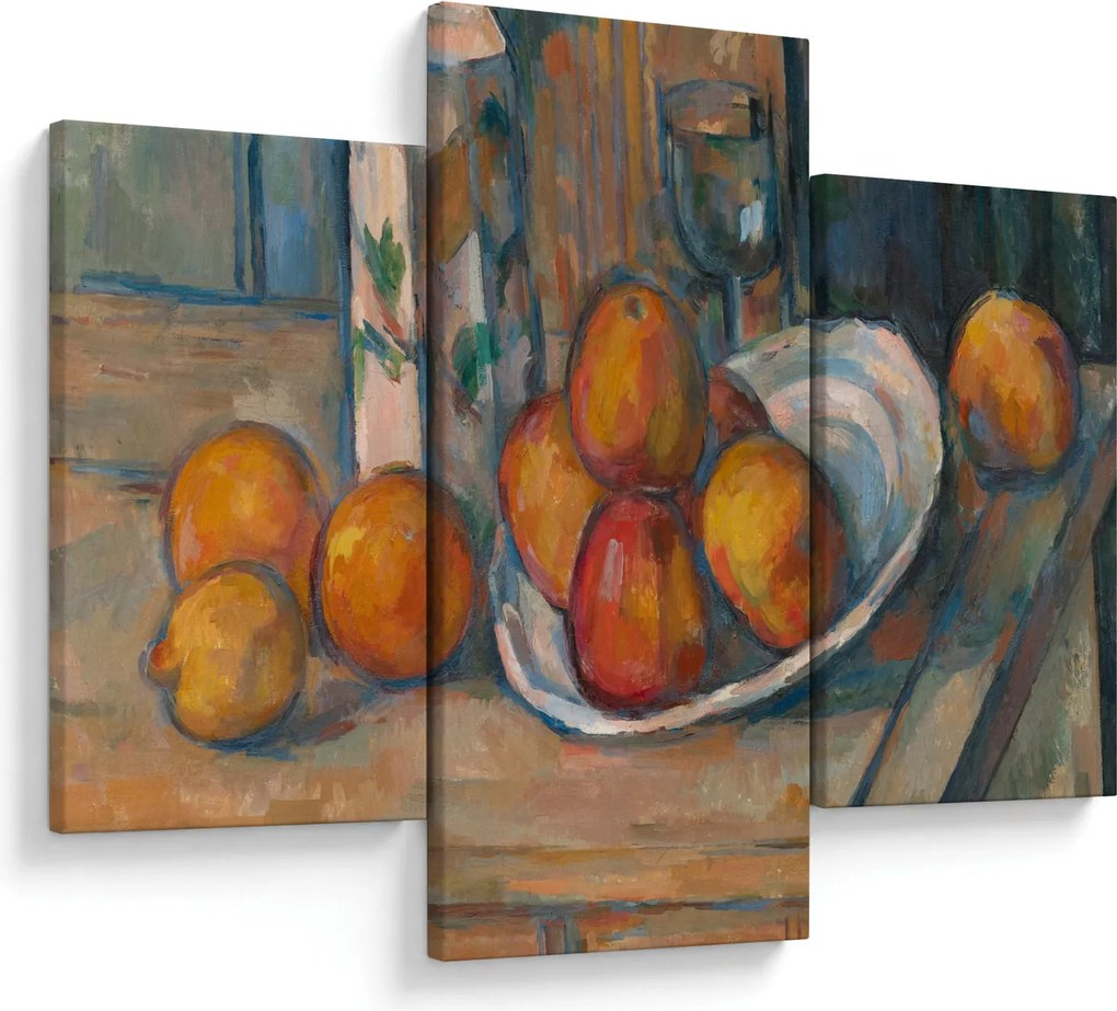 Tablou - Paul Cézanne, Still Life with Milk Jug and Fruit, reproducere (90x60 cm)